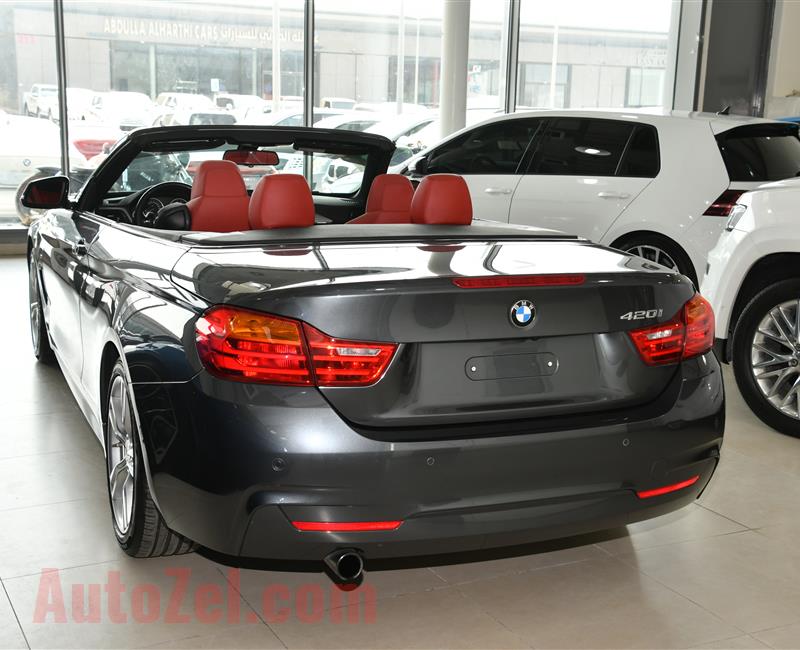 BMW 420i- 2016- GREY- 101 000 KM- GCC