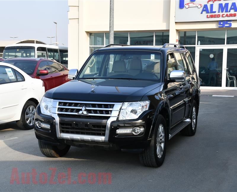 MITSUBISHI PAJERO 3.8- 2016- BLACK- 155 000 KM- GCC, FULL OPTION