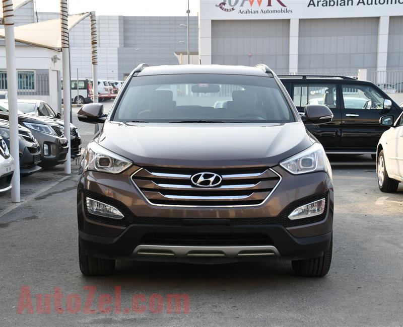 HYUNDAI SANTA FE- 2016- BROWN- 158 000 KM- GCC