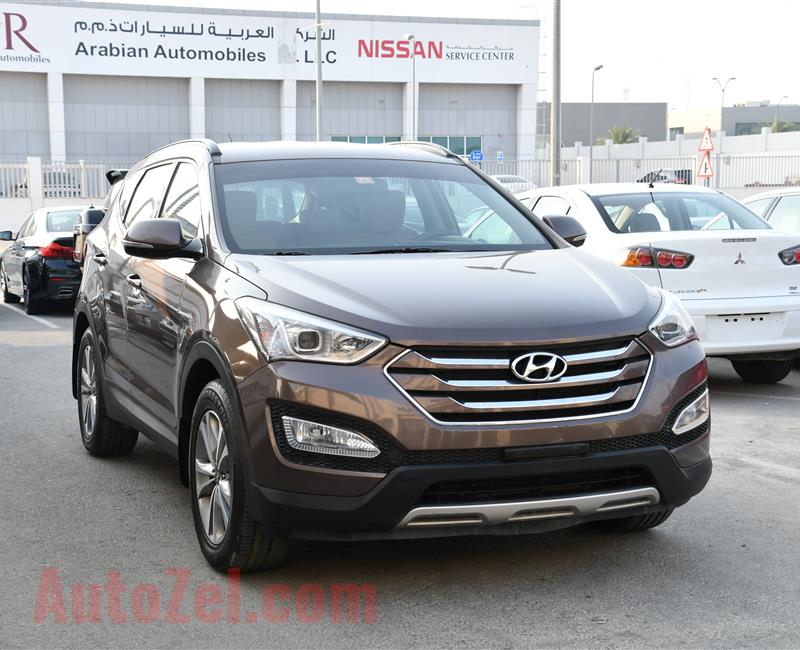 HYUNDAI SANTA FE- 2016- BROWN- 158 000 KM- GCC