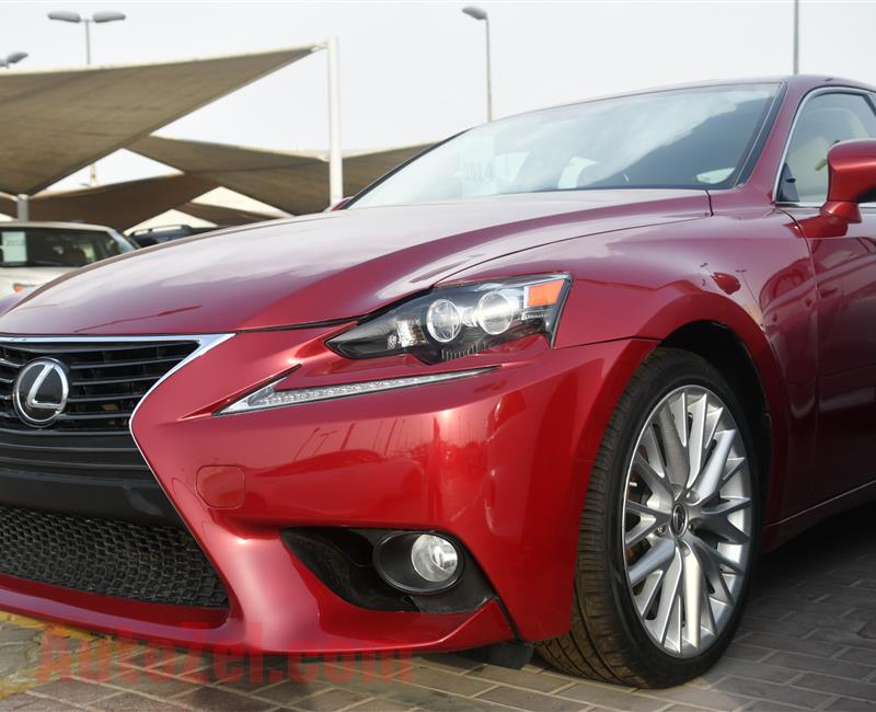 LEXUS IS250 MODEL 2014 - RED - 47,000 MILEAGE - V4 - CAR SPECS IS AMERICAN 