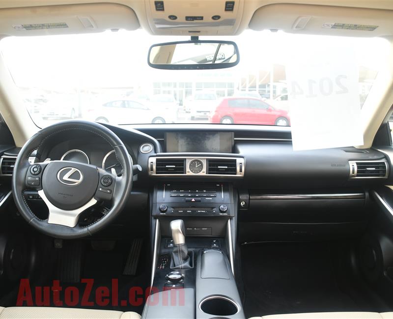 LEXUS IS250 MODEL 2014 - RED - 47,000 MILEAGE - V4 - CAR SPECS IS AMERICAN 