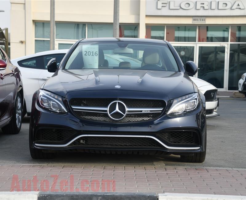 MERCEDES BENZ C300 MODEL 2016 - BLUE - 15.000 MILEAGE - V4 - CAR SPECS IS AMERICAN 