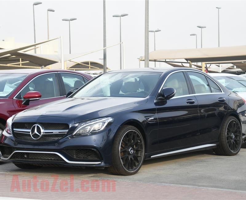 MERCEDES BENZ C300 MODEL 2016 - BLUE - 15.000 MILEAGE - V4 - CAR SPECS IS AMERICAN 