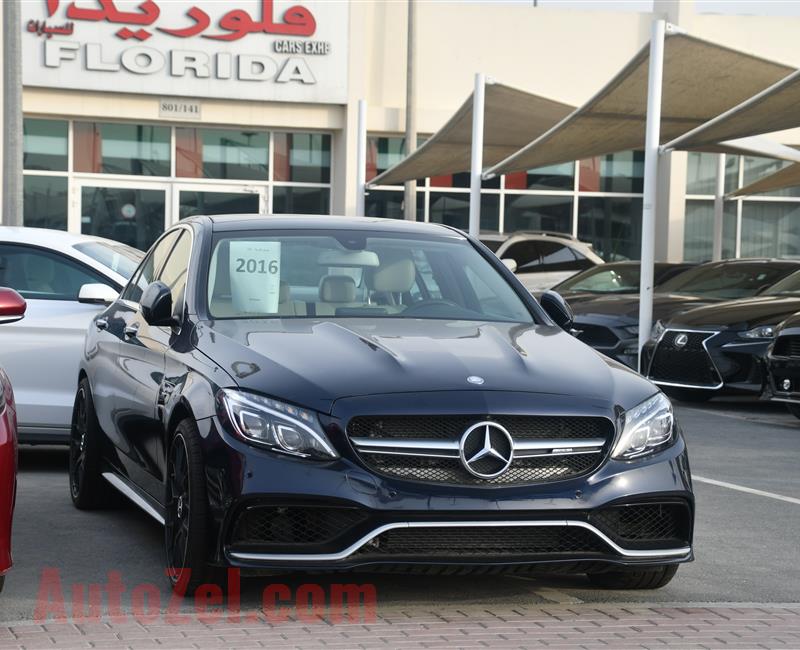 MERCEDES BENZ C300 MODEL 2016 - BLUE - 15.000 MILEAGE - V4 - CAR SPECS IS AMERICAN 