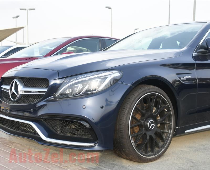 MERCEDES BENZ C300 MODEL 2016 - BLUE - 15.000 MILEAGE - V4 - CAR SPECS IS AMERICAN 