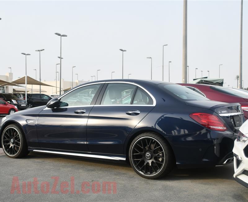 MERCEDES BENZ C300 MODEL 2016 - BLUE - 15.000 MILEAGE - V4 - CAR SPECS IS AMERICAN 