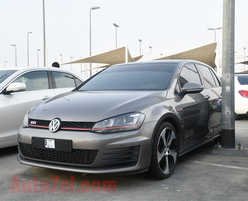 VOLKSWAGEN GTI MODEL 2016 - GREY - 160,000 KM - V4 - GCC 