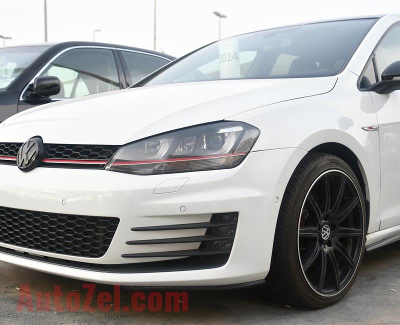 VOLKSWAGEN GTI MODEL 2014 - WHITE - 140, 000 KM - V4 - GCC  