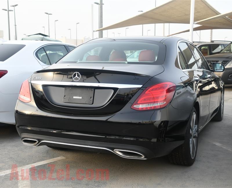 MERCEDES BENZ C300 MODEL 2015 - BLACK - 30000 MILEAGE - V4 - CAR SEPCS IS AMERICAN 