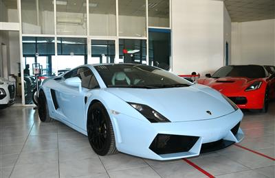 LAMBORGHINI- 2010- SKYBLUE- 54 000 KM- GCC SPECS- MANUAL...