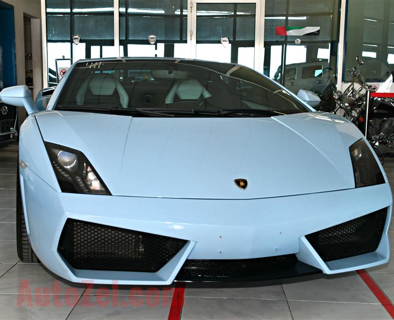 LAMBORGHINI- 2010- SKYBLUE- 54 000 KM- GCC SPECS- MANUAL TRANSMISSION