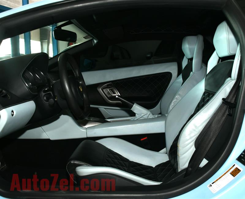 LAMBORGHINI- 2010- SKYBLUE- 54 000 KM- GCC SPECS- MANUAL TRANSMISSION