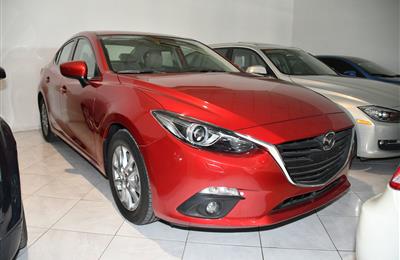 MAZDA 3- 2016- RED- 23 000 KM- GCC SPECS