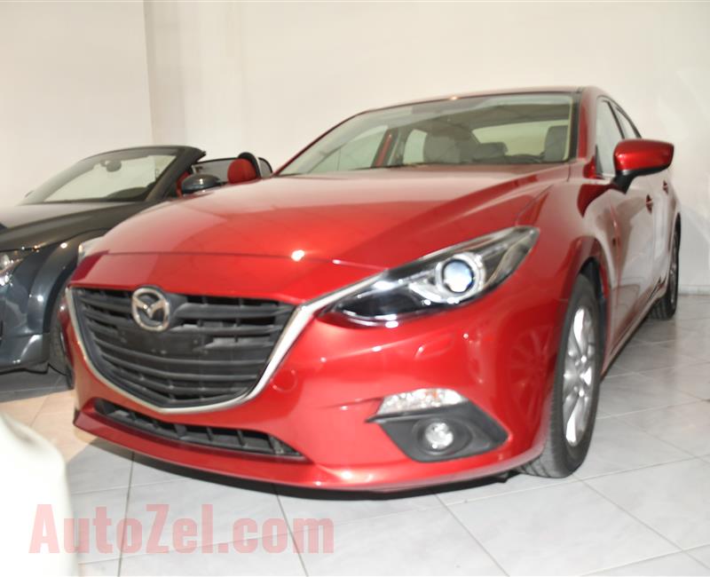 MAZDA 3- 2016- RED- 23 000 KM- GCC SPECS