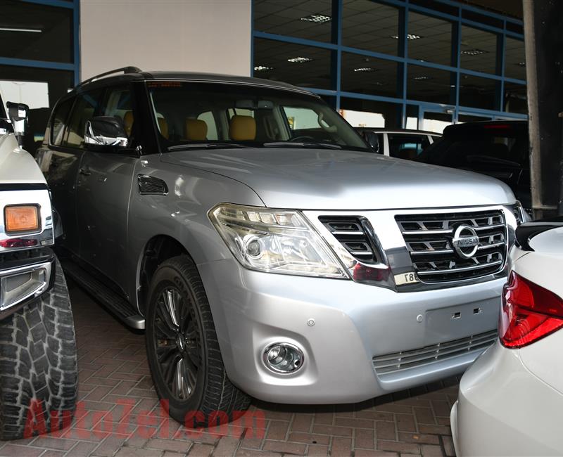 NISSAN PATROL SE PLATINUM- 2015- SILVER- 90 000 KM- GCC SPECS