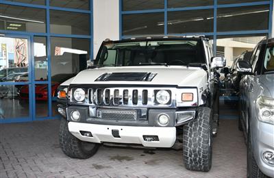 HUMMER H2- 2007- WHITE- 150 000 KM- GCC SPECS