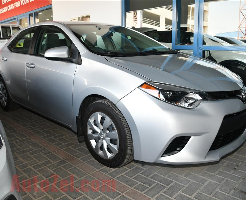 TOYOTA COROLLA- 2014- SILVER- 100 000 KM- GCC SPECS