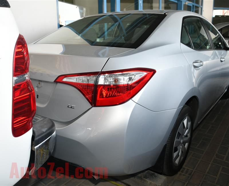 TOYOTA COROLLA- 2014- SILVER- 100 000 KM- GCC SPECS