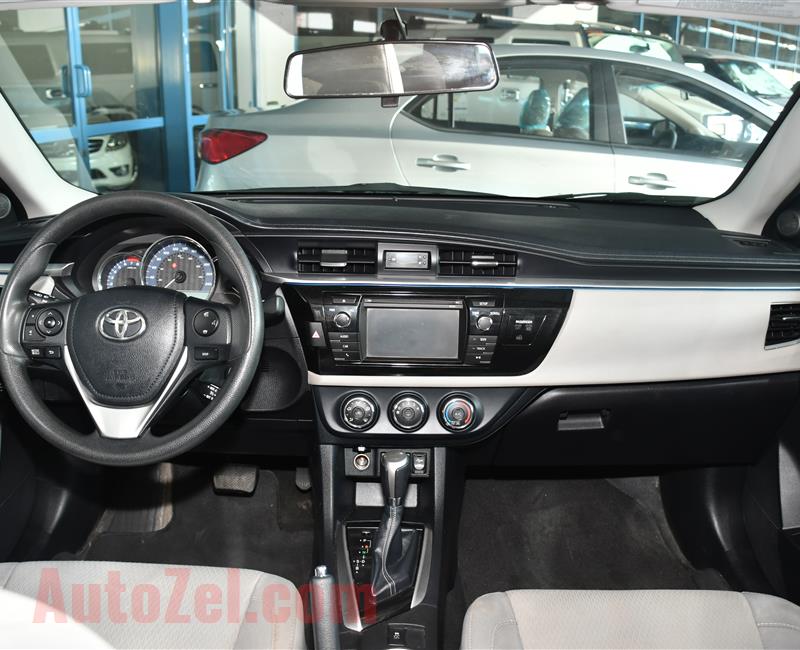 TOYOTA COROLLA- 2014- SILVER- 100 000 KM- GCC SPECS