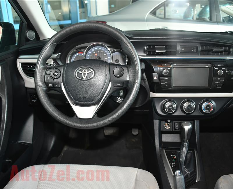 TOYOTA COROLLA- 2014- SILVER- 100 000 KM- GCC SPECS