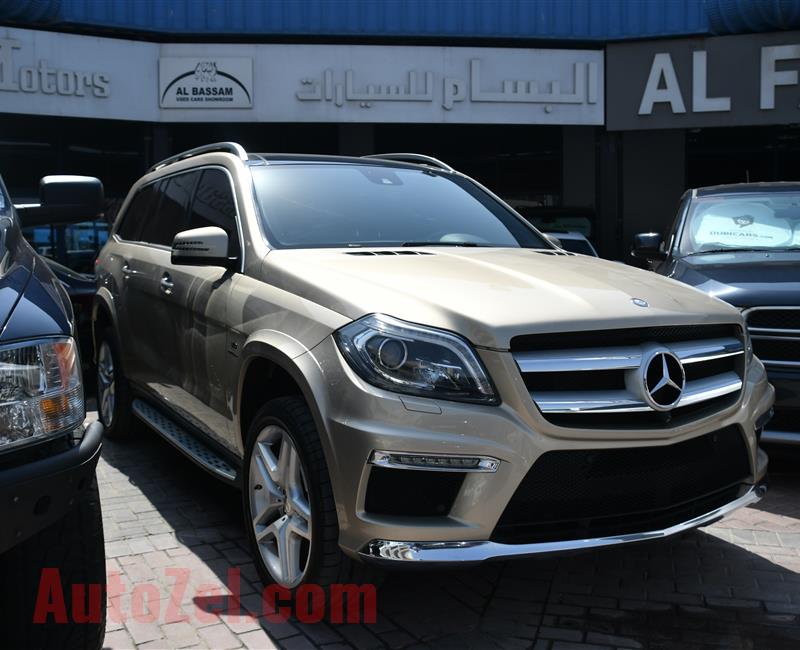 MERCEDES-BENZ GL500- 2013- GOLDEN- 140 000 KM- GCC SPECS