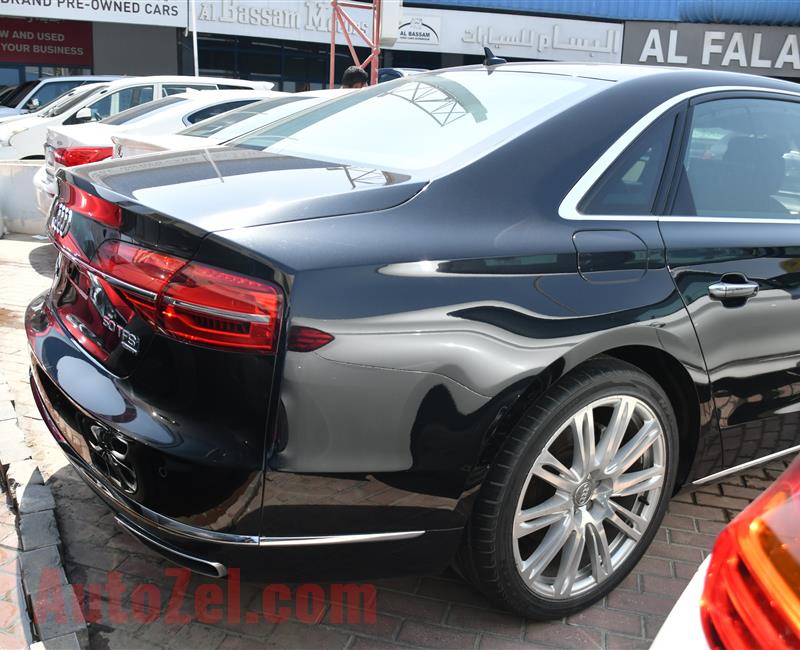 AUDI A8- 2015- BLACK- 60 000 KM- GCC SPECS