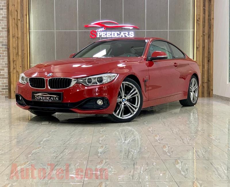 BMW 428i- 2017- RED- 79 000 KM- GCC