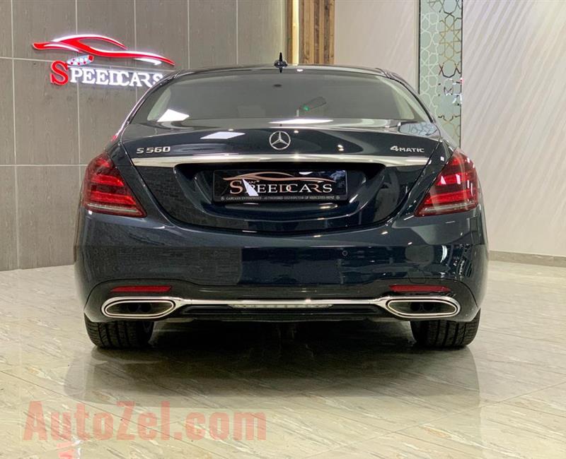 BRAND NEW MERCEDES-BENZ S560- 2018- DARKBLUE- ZERO KM- GCC