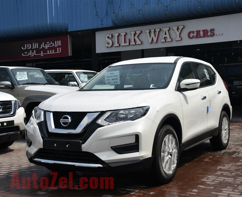 BRAND NEW NISSAN XTRAIL 2.5s 2X4- 5 SEATER- 2020- WHITE- GCC SPECS