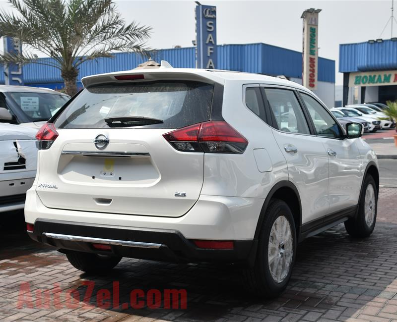 BRAND NEW NISSAN XTRAIL 2.5s 2X4- 5 SEATER- 2020- WHITE- GCC SPECS