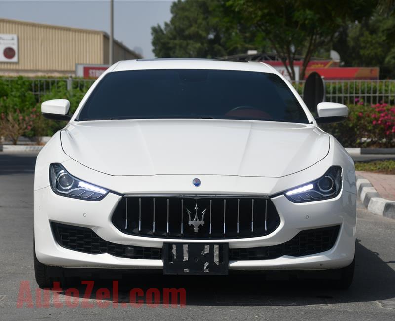 MASERATI GHIBLI - 2019 - V6 - GCC SPECS - DEALER WARRANTY - BANK LOAN 0 DOWNPAYMENT