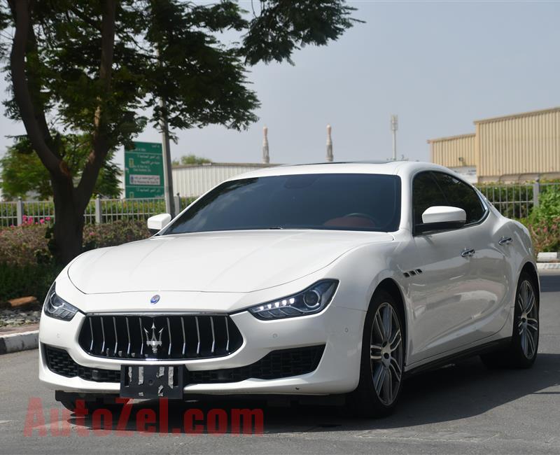 MASERATI GHIBLI - 2019 - V6 - GCC SPECS - DEALER WARRANTY - BANK LOAN 0 DOWNPAYMENT