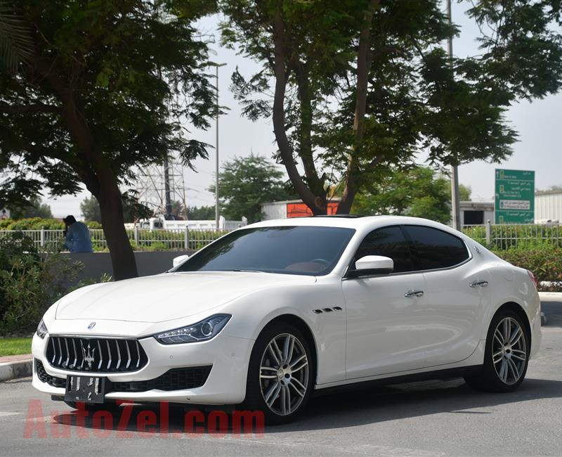 MASERATI GHIBLI - 2019 - V6 - GCC SPECS - DEALER WARRANTY - BANK LOAN 0 DOWNPAYMENT