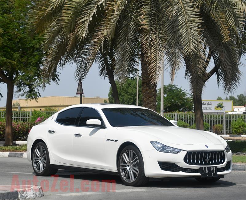 MASERATI GHIBLI - 2019 - V6 - GCC SPECS - DEALER WARRANTY - BANK LOAN 0 DOWNPAYMENT