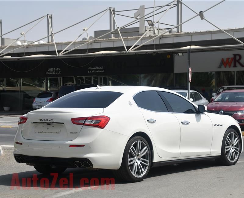 MASERATI GHIBLI - 2019 - V6 - GCC SPECS - DEALER WARRANTY - BANK LOAN 0 DOWNPAYMENT