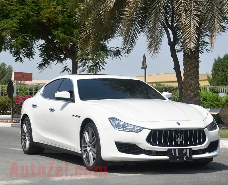 MASERATI GHIBLI - 2019 - V6 - GCC SPECS - DEALER WARRANTY - BANK LOAN 0 DOWNPAYMENT