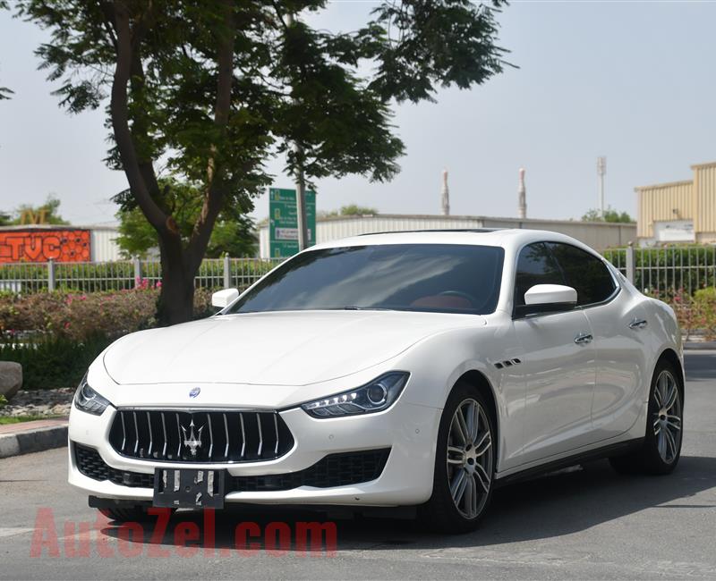 MASERATI GHIBLI - 2019 - V6 - GCC SPECS - DEALER WARRANTY - BANK LOAN 0 DOWNPAYMENT