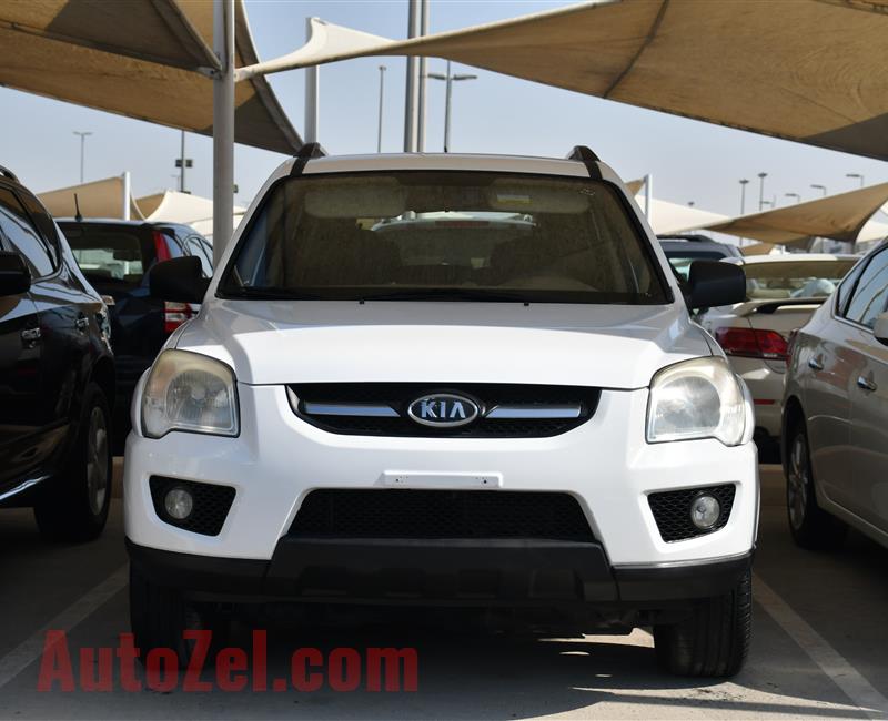 KIA SPORTAGE- 2009- WHITE- 183 000 KM- GCC SPECS