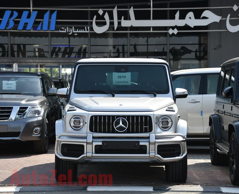 MERCEDES-BENZ G63- 2019- SILVER- 20 000 KM- GCC SPECS