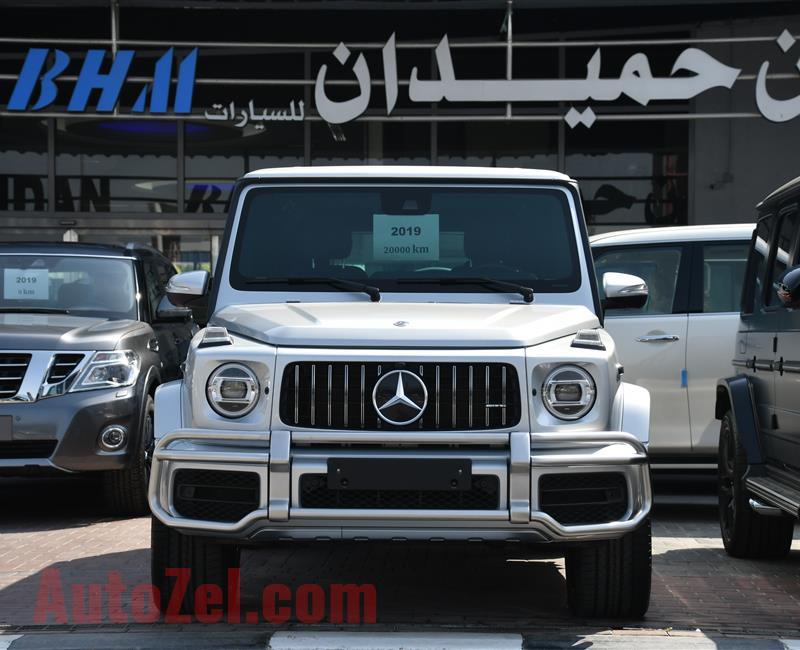 MERCEDES-BENZ G63- 2019- SILVER- 20 000 KM- GCC SPECS