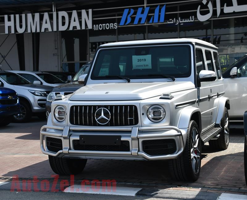 MERCEDES-BENZ G63- 2019- SILVER- 20 000 KM- GCC SPECS