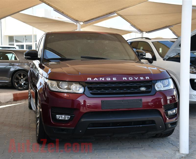 RANGE ROVER SPORT AUTOBIOGRAPHY- 2016- MAROON- 83 000 KM- GCC SPECS