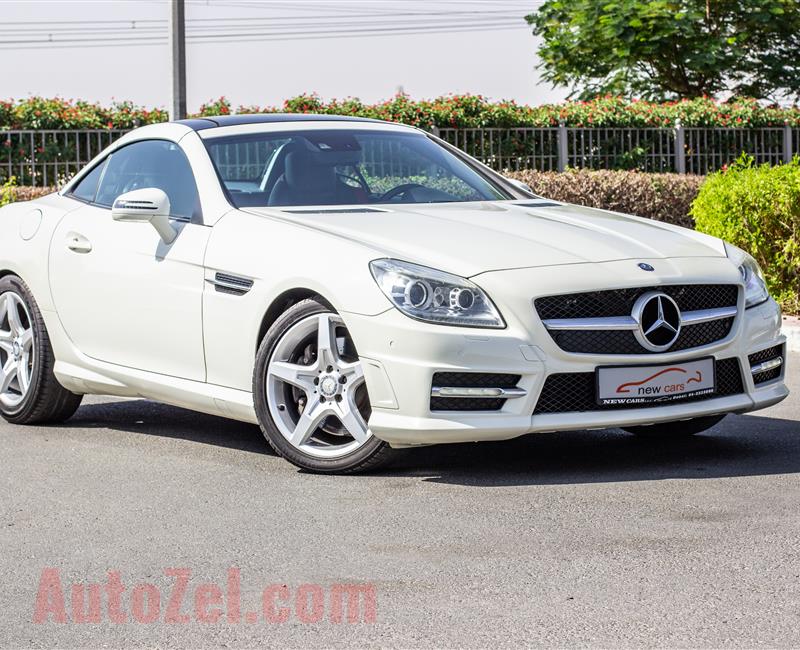 MERCEDES-BENZ SLK250- 2013- WHITE- 125 305 KM- GCC SPECS