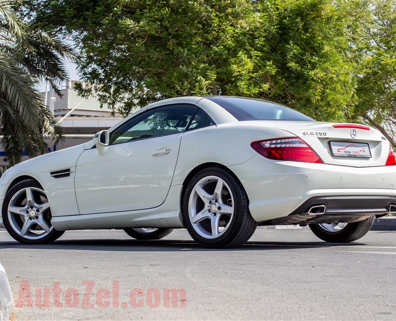 MERCEDES-BENZ SLK250- 2013- WHITE- 125 305 KM- GCC SPECS