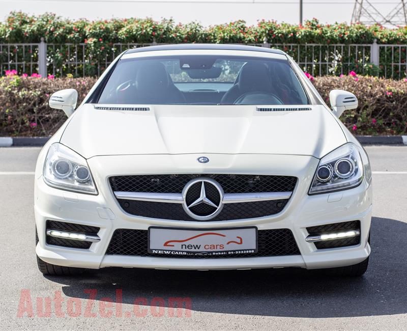 MERCEDES-BENZ SLK250- 2013- WHITE- 125 305 KM- GCC SPECS