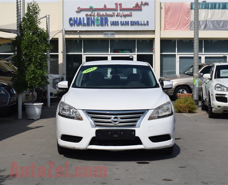 NISSAN SENTRA- 2014- WHITE- 231 000 KM- CALL FOR THE PRICE