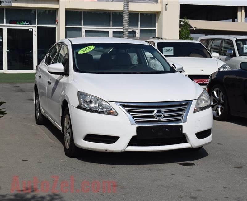 NISSAN SENTRA- 2014- WHITE- 231 000 KM- CALL FOR THE PRICE