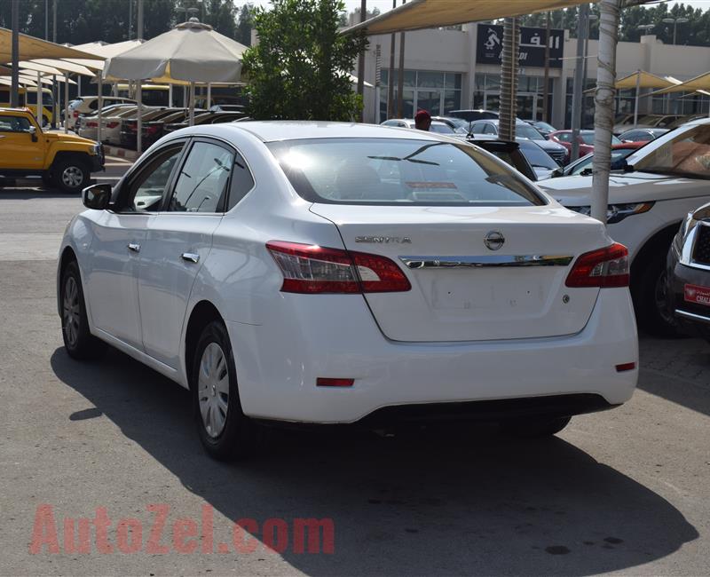 NISSAN SENTRA- 2014- WHITE- 231 000 KM- CALL FOR THE PRICE