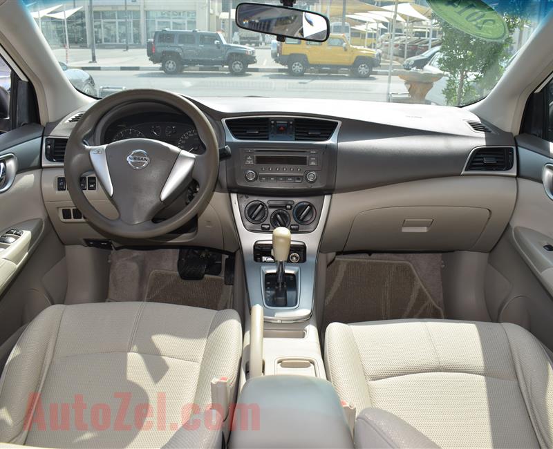 NISSAN SENTRA- 2014- WHITE- 231 000 KM- CALL FOR THE PRICE